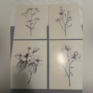 Floral Sketch Art Prints
